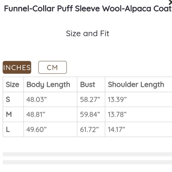 Funnel Collar Puff Sleeve Wool-Alpaca Coat (Army Green) - Gentle Herd - Picture 9 of 11